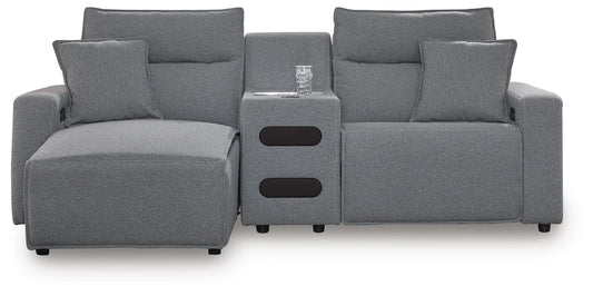 Modmax II 3-Piece Power Reclining Sectional with Chaise and Audio Console
