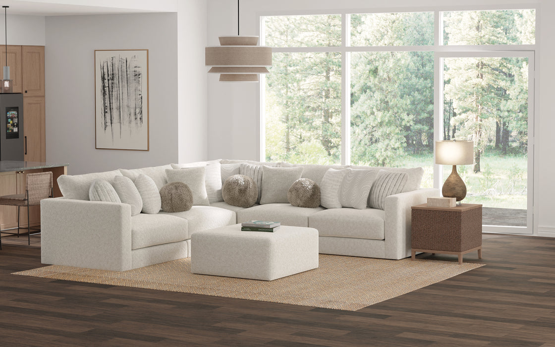 Ritzy 5-Piece Modular Sectional in Bone/