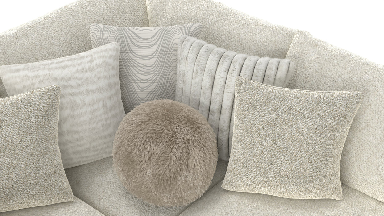 Ritzy 5-Piece Modular Sectional in Bone/