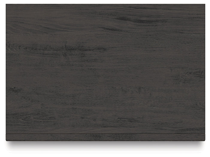 Fraluna King Panel Bed with Mirrored Dresser and Nightstand