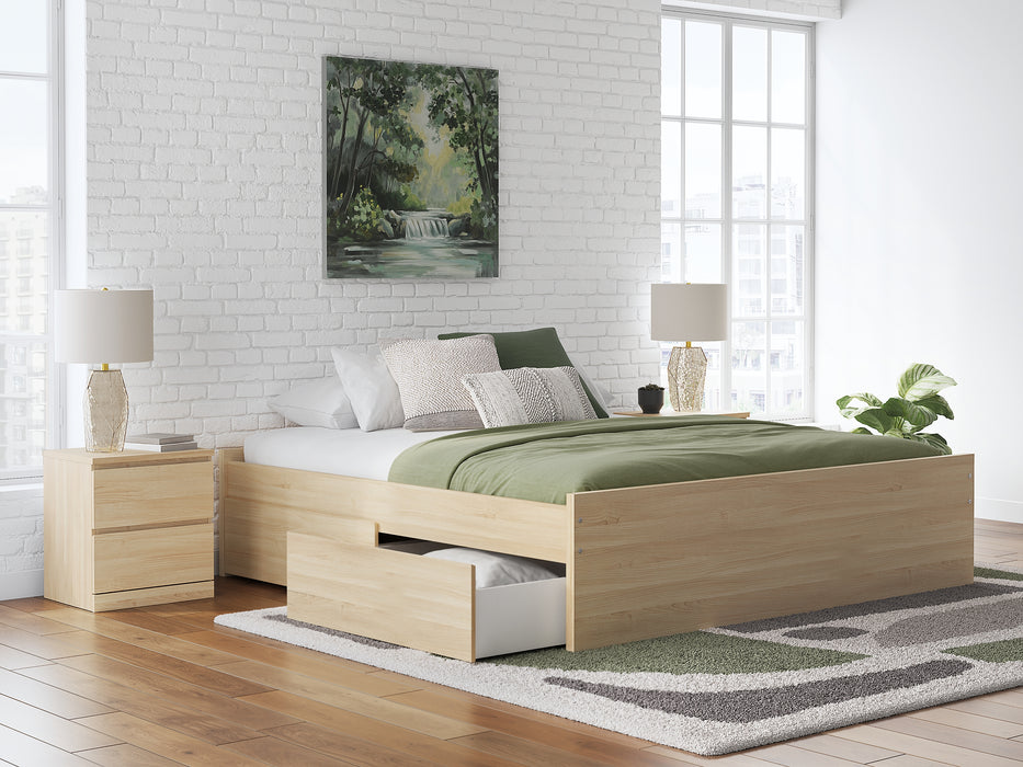 Onita King Platform Bed with 1 Side Storage