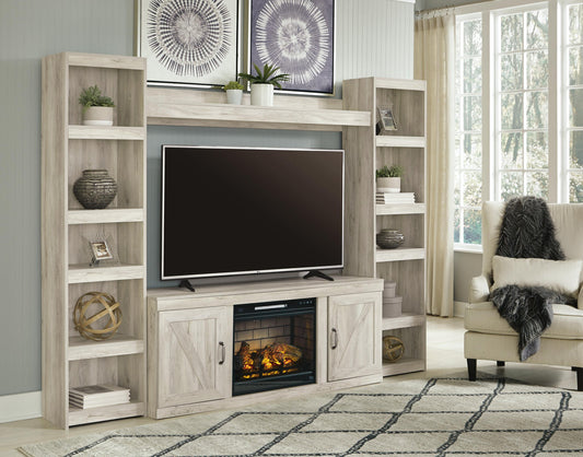 Bellaby 4-Piece Entertainment Center with Electric Fireplace