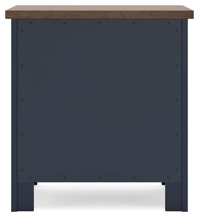 Landocken Two Drawer Night Stand