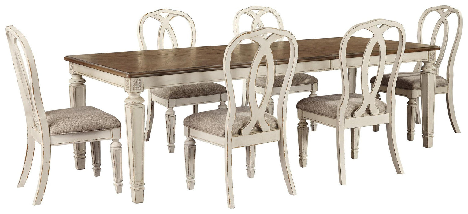 Realyn Dining Table and 6 Chairs