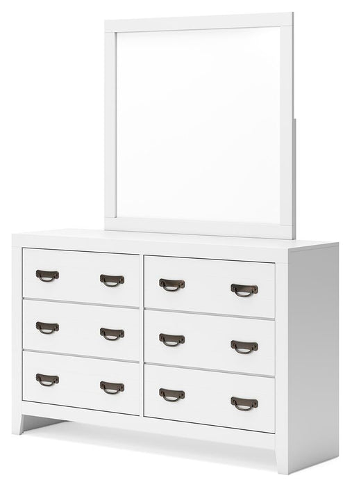 Binterglen King Panel Bed, Dresser, Mirror, Chest and Nightstand
