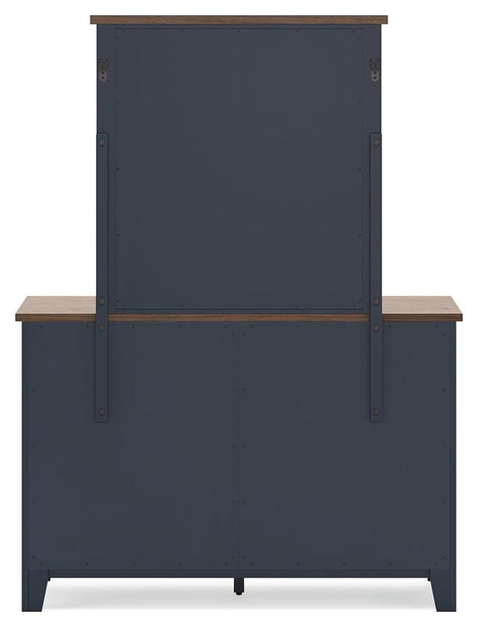 Landocken Full Panel Bed, Dresser and Mirror