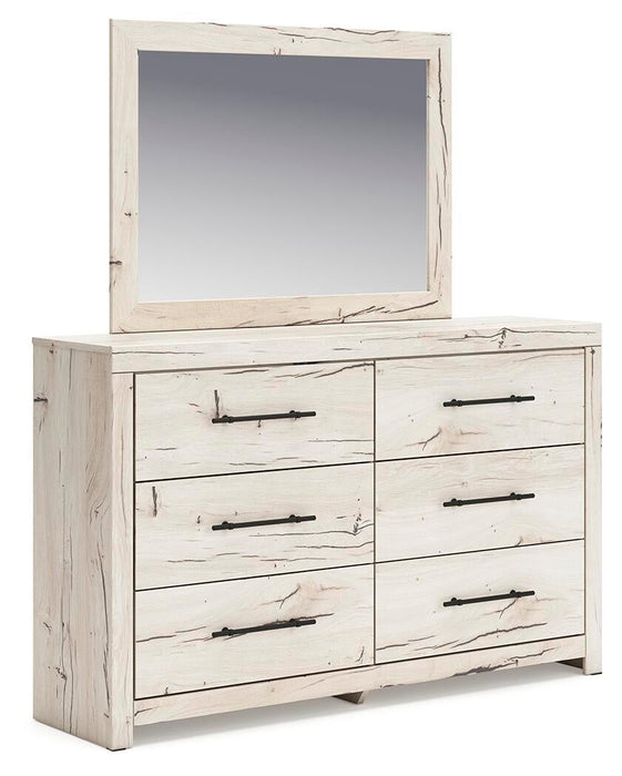 Lawroy Twin Panel Headboard, Dresser, Mirror and Nightstand