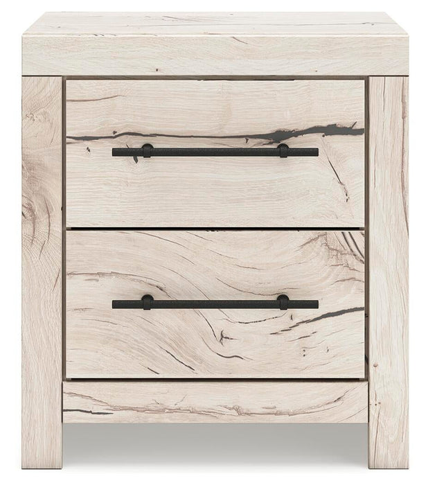 Lawroy Full Panel Storage Bed, Dresser, Mirror and Nightstand