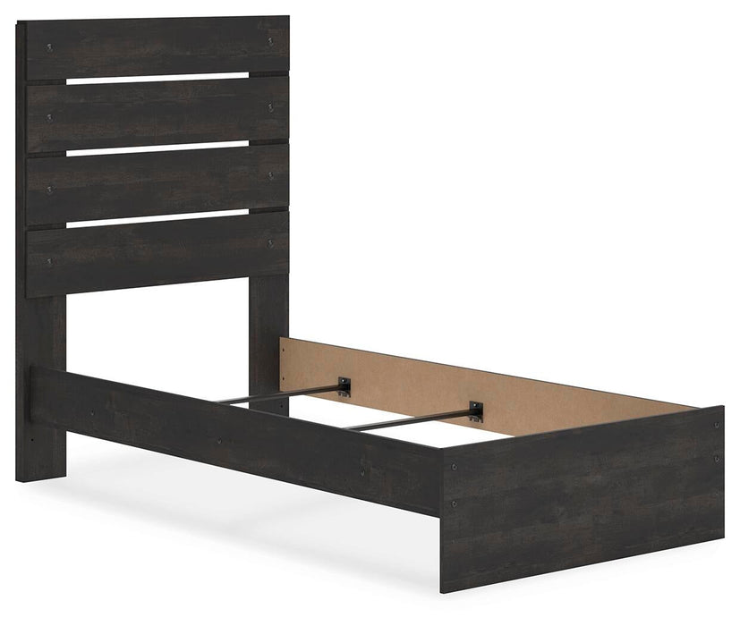Hollivern Twin Panel Bed, Dresser, Mirror, Chest and Nightstand