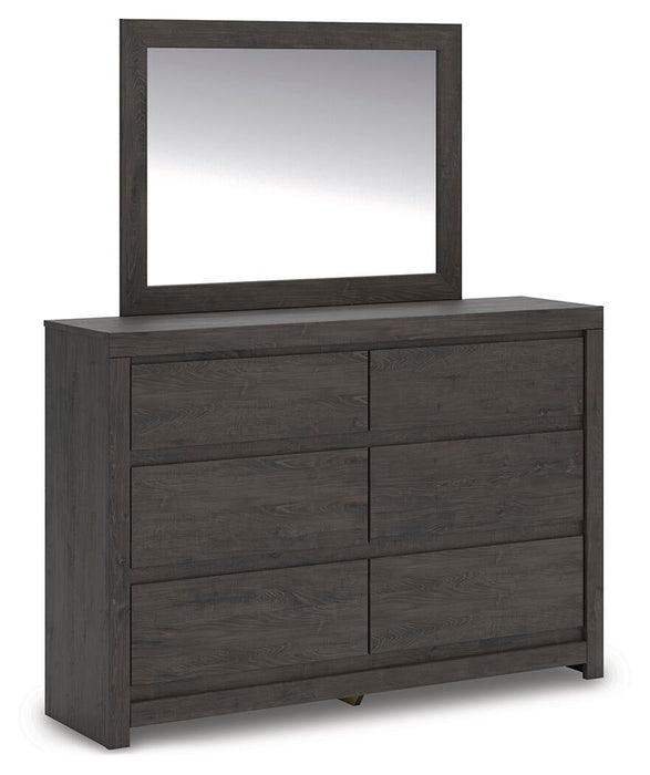 Fraluna King Panel Bed, Dresser, Mirror and Nightstand
