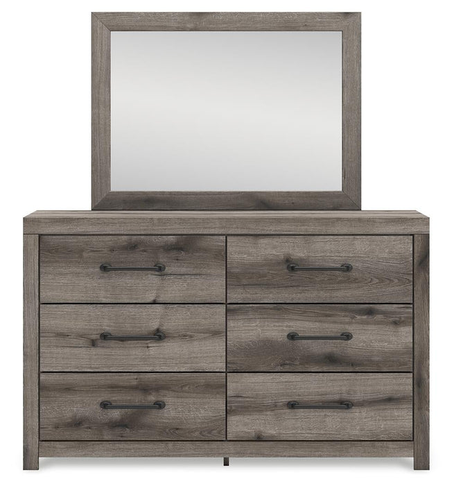Graystorm Twin Panel Bed, Dresser, Mirror, Chest and Nightstand