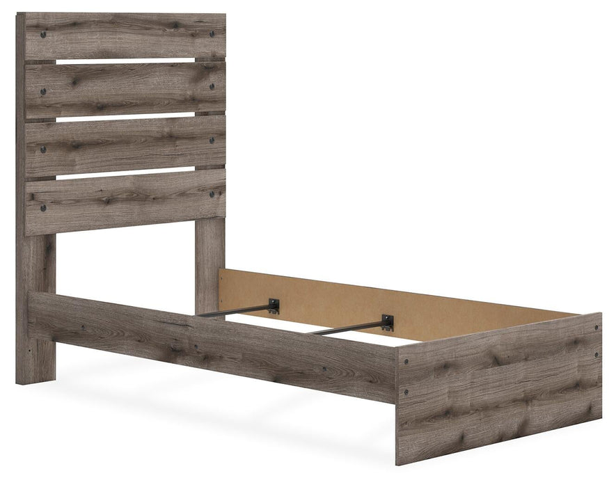 Graystorm Twin Panel Bed, Dresser, Mirror, Chest and Nightstand