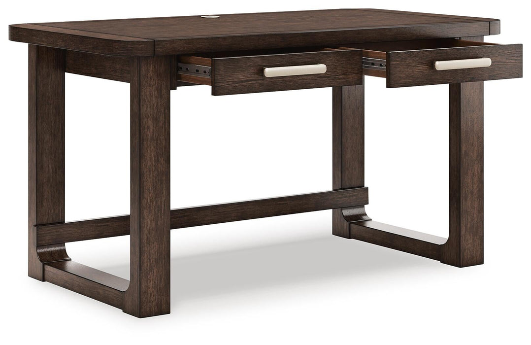 Breckington Home Office Desk with Chair and Storage