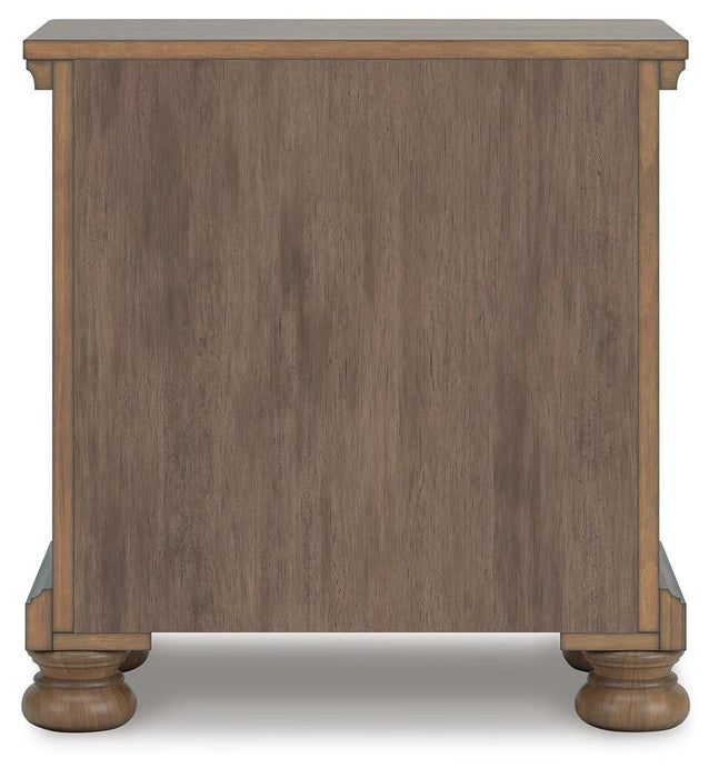 Feddinger California King Panel Bed with Mirrored Dresser, Chest and Nightstand