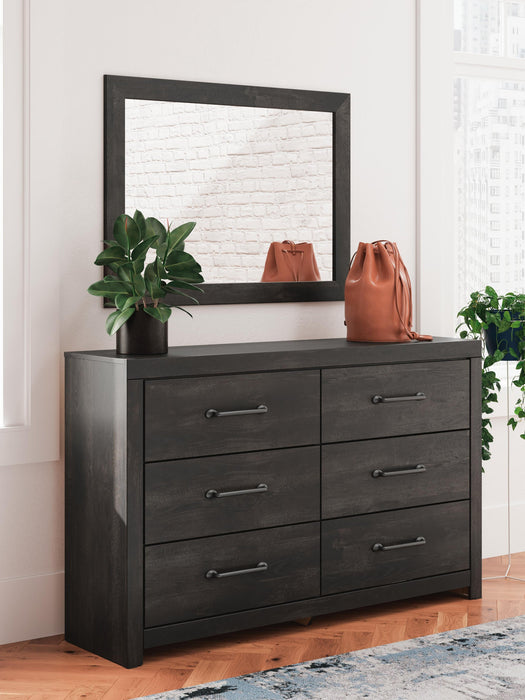 Hollivern Twin Panel Storage Bed, Dresser, Mirror and Nightstand