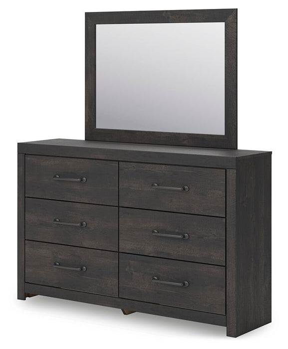 Hollivern Twin Panel Storage Bed, Dresser, Mirror, Chest and Nightstand