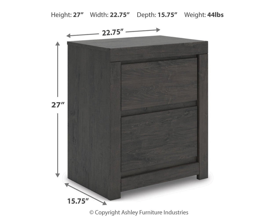 Fraluna Queen Panel Storage Bed, Dresser, Mirror, Chest and Nightstand