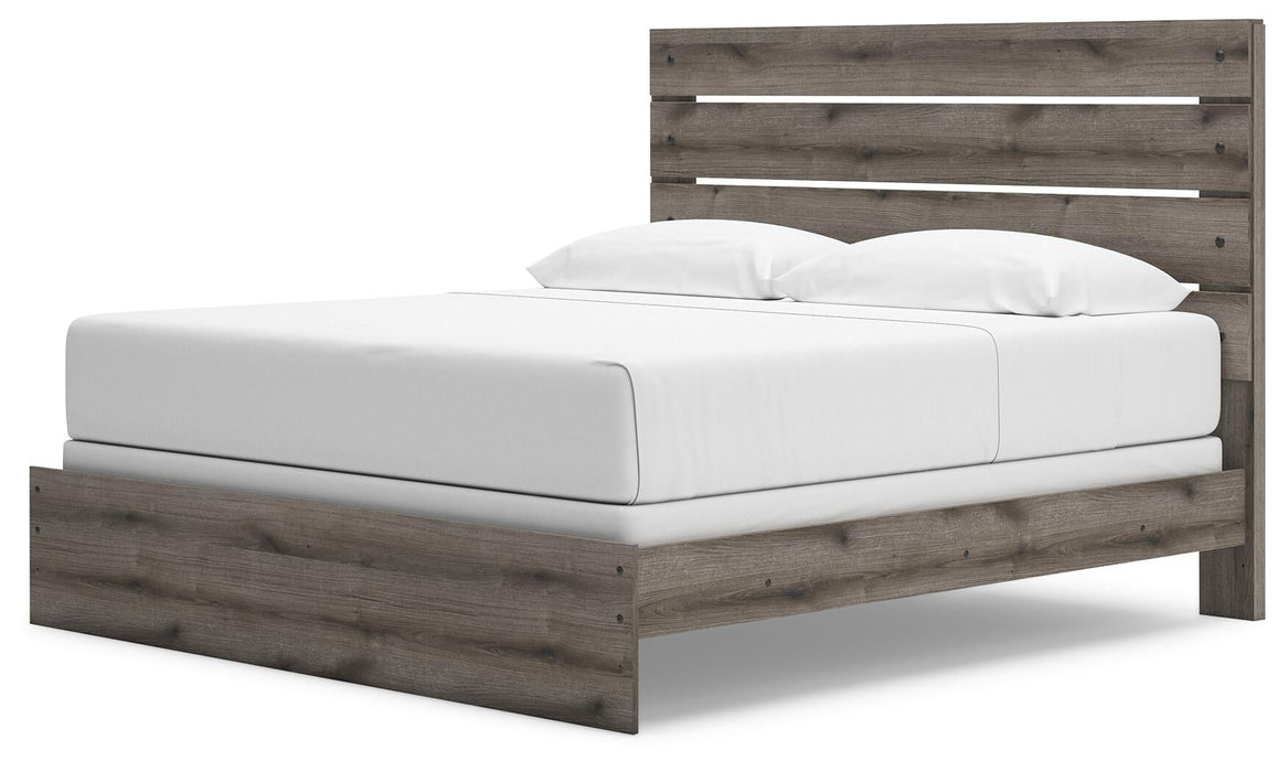 Graystorm King Panel Bed, Dresser and Mirror