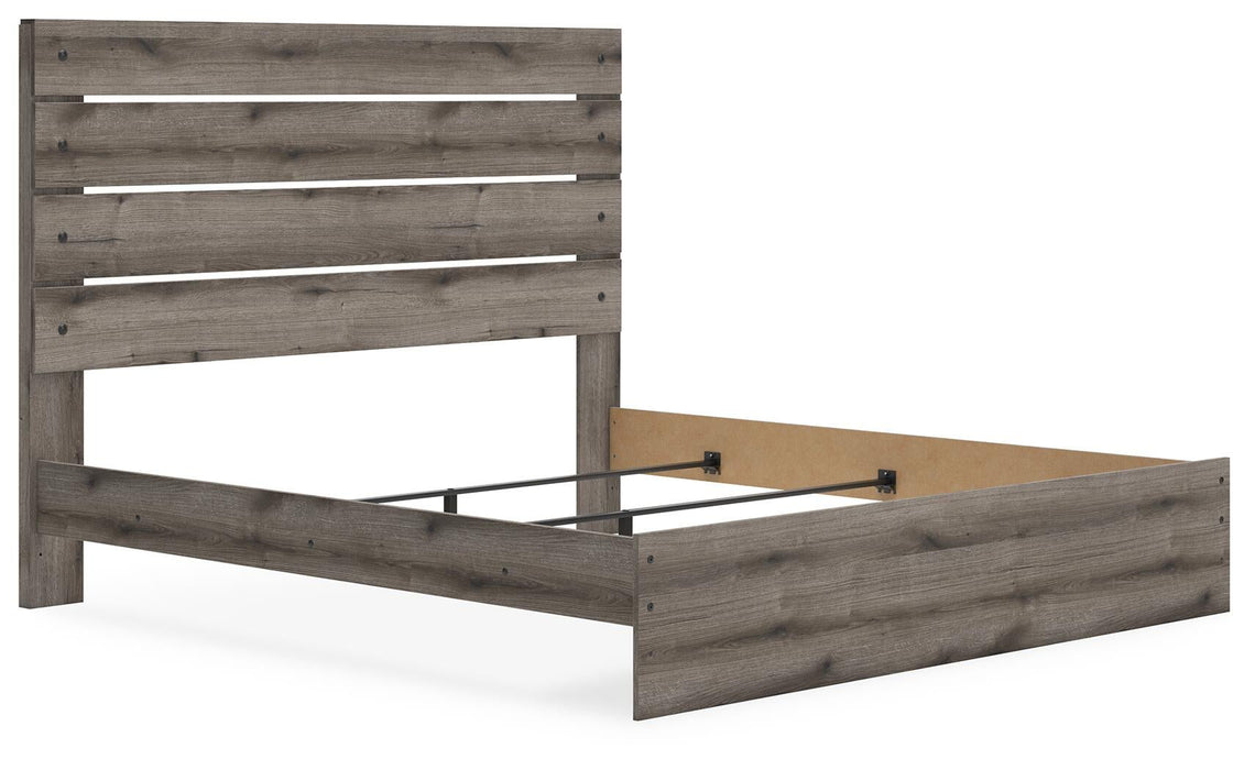 Graystorm King Panel Bed, Dresser and Mirror
