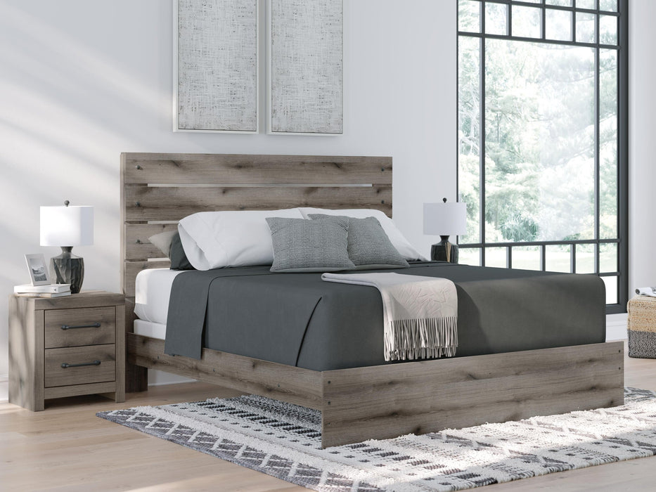 Graystorm King Panel Bed, Dresser and Mirror