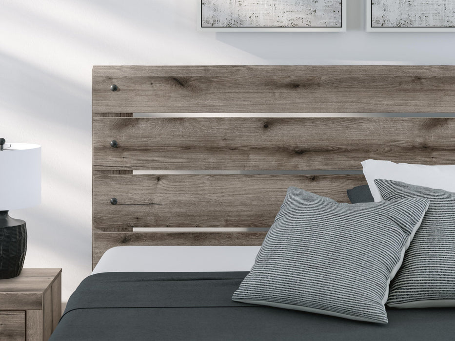 Graystorm King Panel Bed, Dresser and Mirror