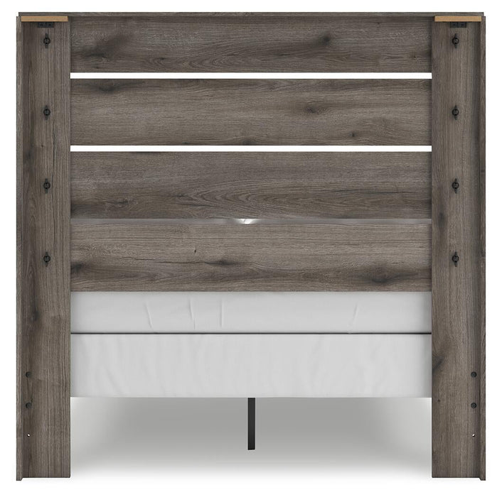 Graystorm Full Panel Bed, Dresser, Mirror, Chest and Nightstand