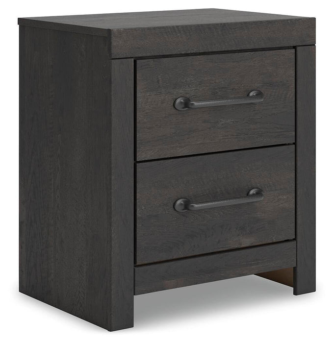 Hollivern Twin Panel Bed with Storage, Dresser, Mirror, Chest and Nightstand
