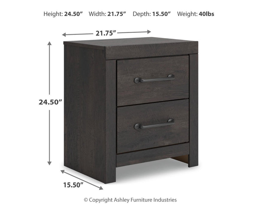 Hollivern Twin Panel Bed with Storage, Dresser, Mirror, Chest and Nightstand