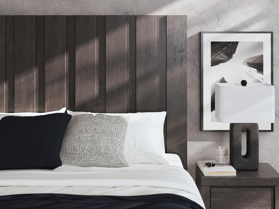 Fraluna King Panel Storage Bed, Dresser, Mirror, Chest and Nightstand