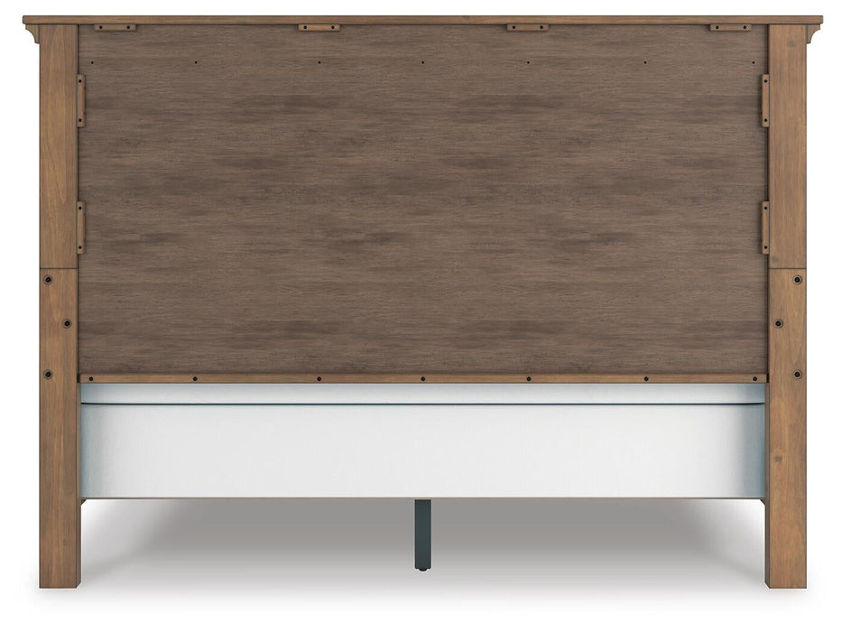 Feddinger King Panel Bed with Mirrored Dresser, Chest and Nightstand