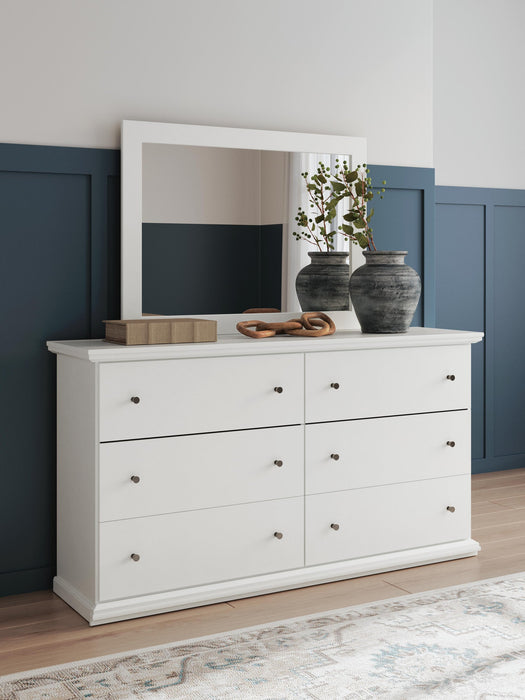 Bostwick Shoals King Panel Bed, Dresser and Mirror
