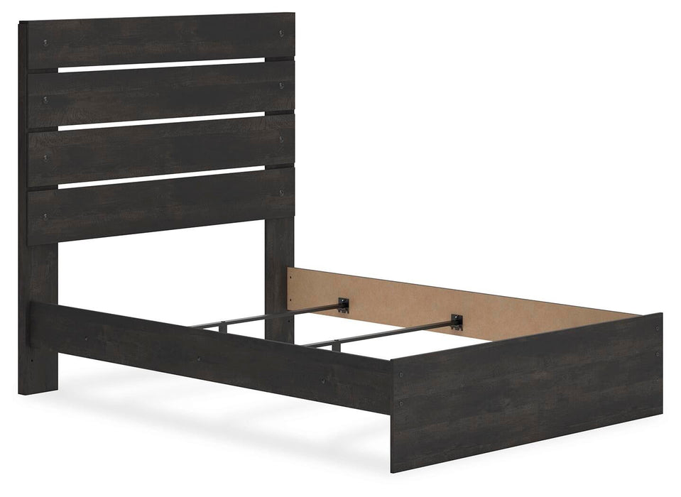 Hollivern Full Panel Bed, Dresser, Mirror, Chest and Nightstand