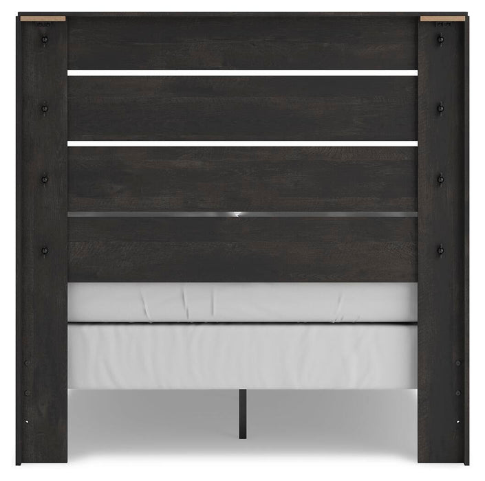 Hollivern Full Panel Bed, Dresser and Mirror