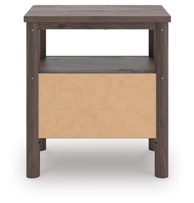 Pamytta Twin Upholstered Panel Platform Bed, Dresser, Mirror, Chest and Nightstand