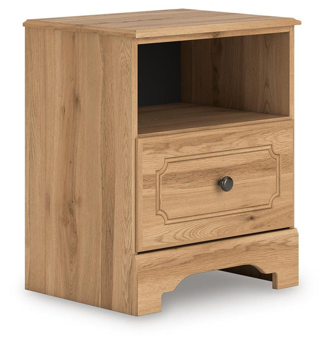 Aleaport Queen Panel Bed with Mirrored Dresser and Nightstand