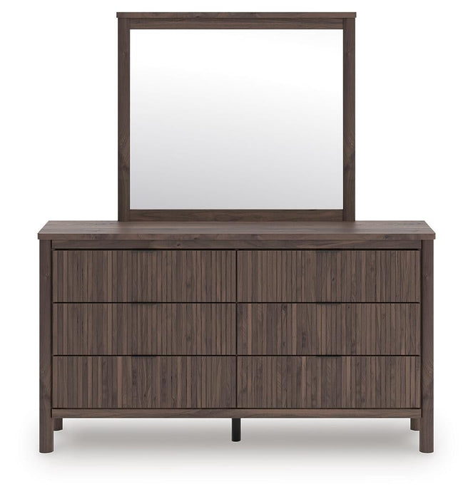 Pamytta King Panel Platform Bed, Dresser, Mirror, Chest and Nightstand
