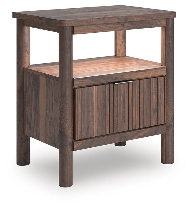 Pamytta Full Panel Bed, Dresser, Mirror, Chest and Nightstand