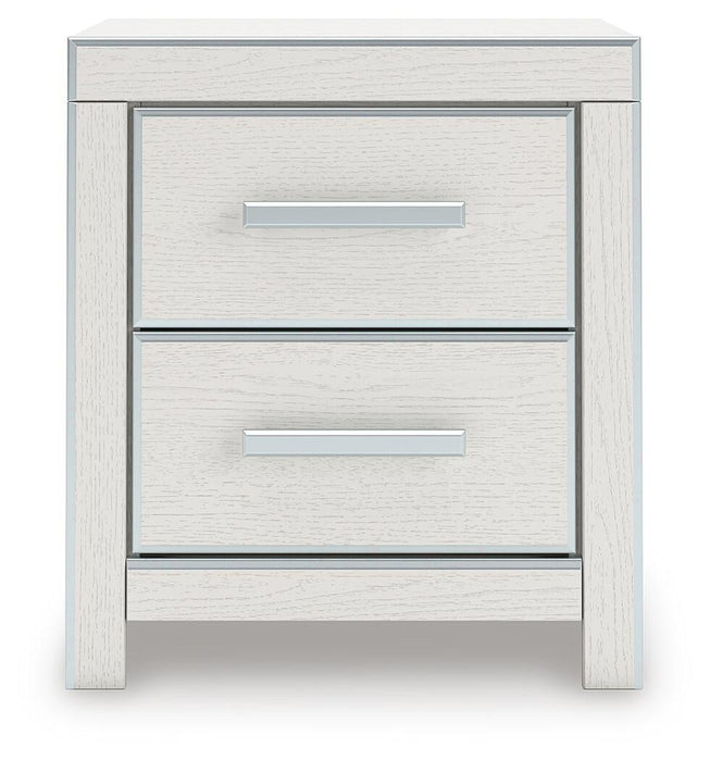 Zuraleus Queen Upholstered Panel Bed, Dresser, Mirror and Nightstand