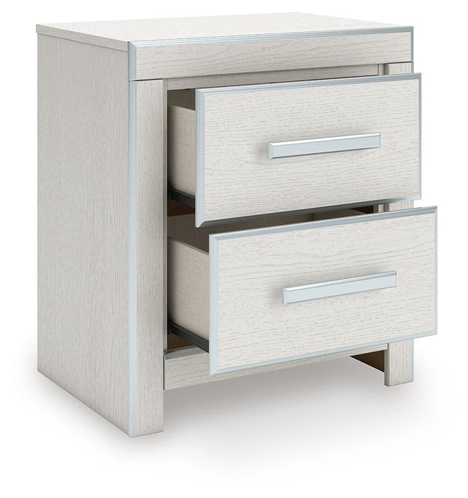 Zuraleus Queen Upholstered Panel Bed, Dresser, Mirror and Nightstand
