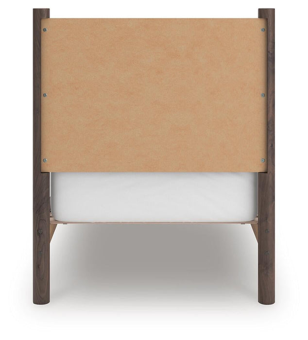 Pamytta Twin Panel Platform Bed, Dresser, Mirror and Nightstand
