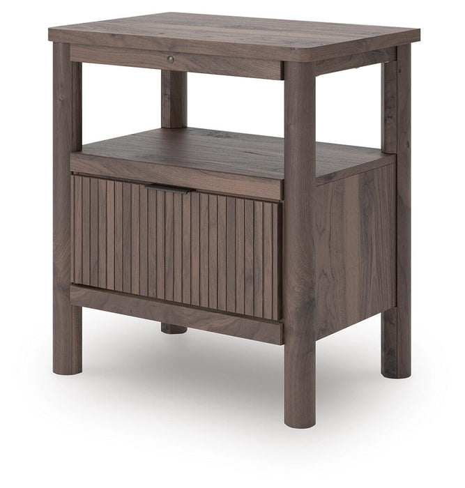 Pamytta Twin Panel Platform Bed, Dresser, Mirror and Nightstand