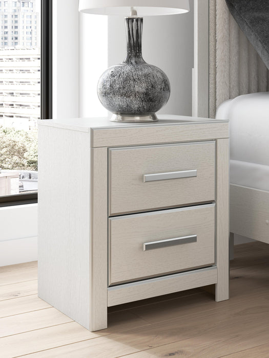 Zuraleus Queen Upholstered Panel Platform Bed, Dresser, Mirror and Nightstand