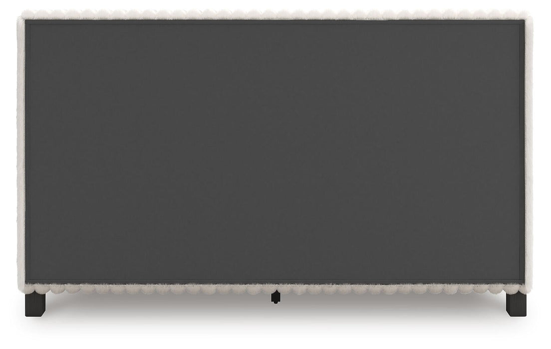 Zuraleus Queen Upholstered Bed, Dresser and Mirror