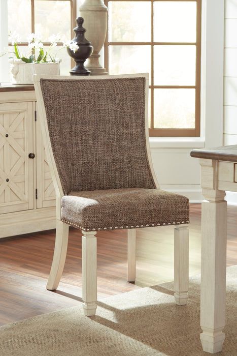 Bolanburg Dining Table and 4 Chairs and Bench with Storage