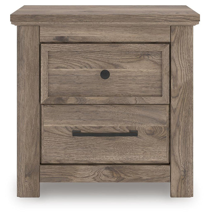 Rusticott King Poster Bed, Dresser, Mirror and Nightstand