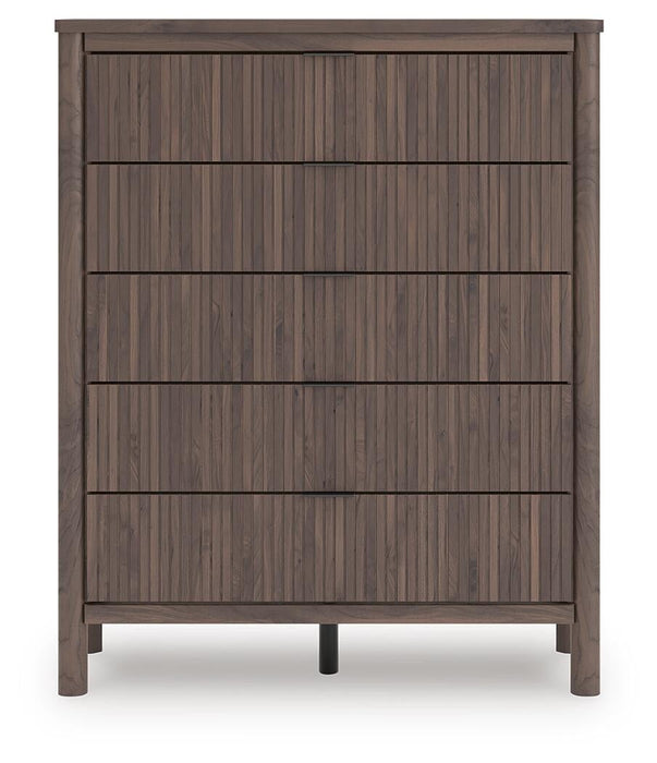 Pamytta Queen Panel Bed, Dresser, Mirror, Chest and Nightstand