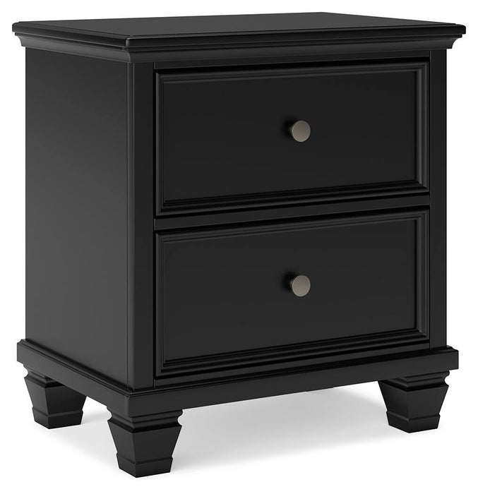 Lanolee Queen Panel Storage Bed, Dresser, Mirror and Nightstand