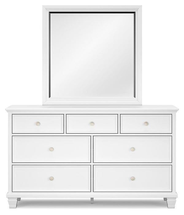 Fortman Twin Panel Storage Bed, Dresser, Mirror and Nightstand