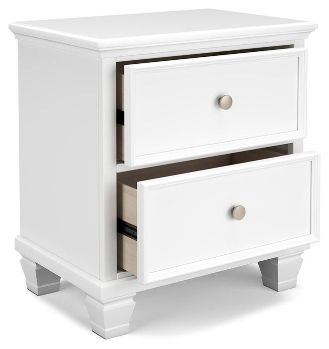Fortman Twin Panel Storage Bed, Dresser, Mirror and Nightstand