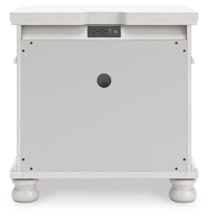 Rowlenstown King Poster Bed, Dresser, Mirror and Nightstand